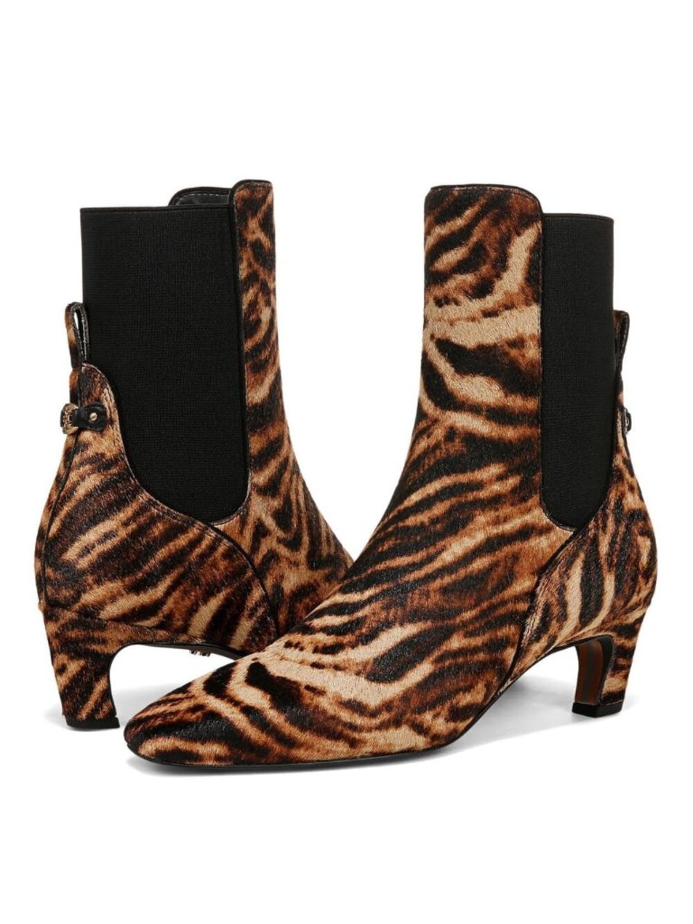 Sam Edelman Women's Margo Kitten Heel Bootie in Tiger Brown Sz 7
